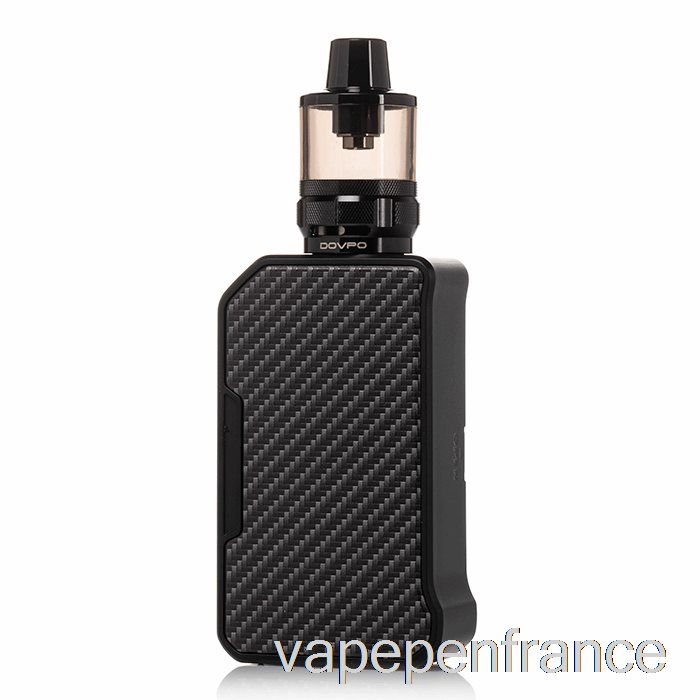 Dovpo Mvp 220w Kit De Démarrage Stylo Vape Noir En Fibre De Carbone